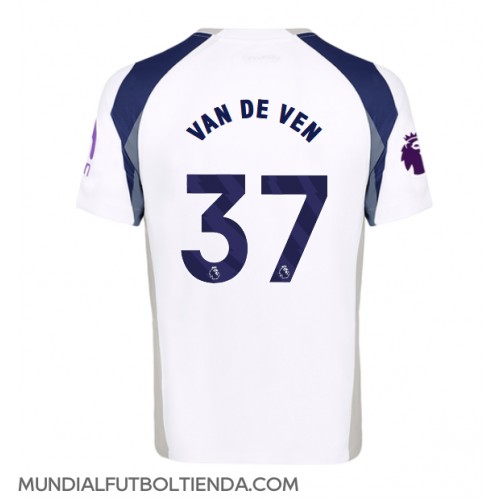 Camiseta Tottenham Hotspur Micky van de Ven #37 Primera Equipación Replica 2025-26 mangas cortas